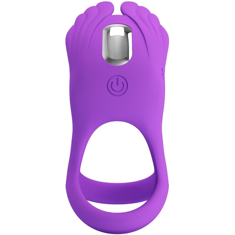 PRETTY LOVE - Silas Vibrant Penis Ring 7 Vibrations Paars Silicone