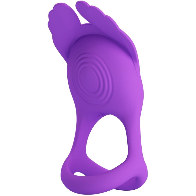PRETTY LOVE - Silas Vibrant Penis Ring 7 Vibrations Paars Silicone
