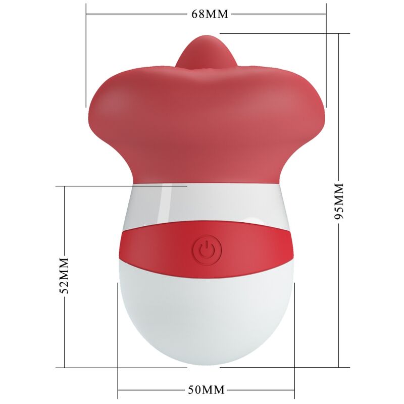 PRETTY LOVE - Mina Tongue Stimulator Light Red