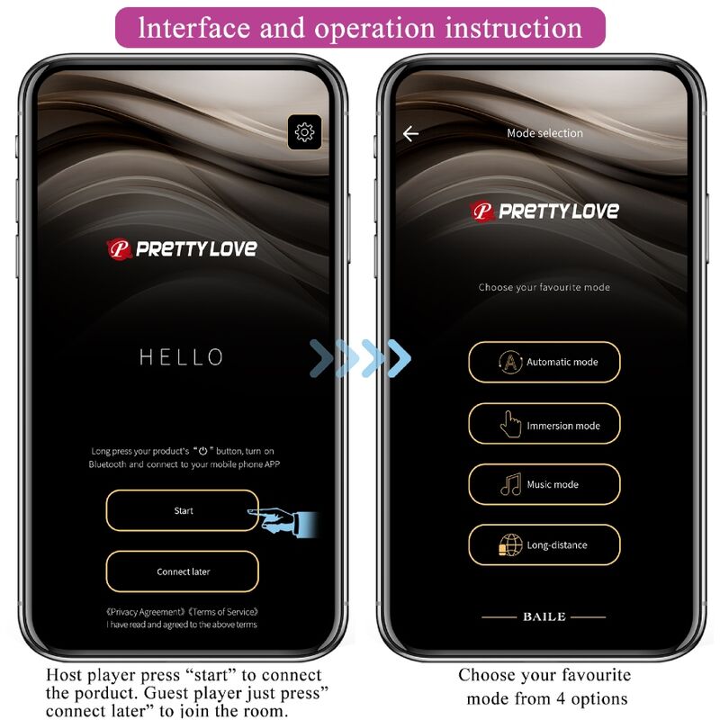 PRETTY LOVE - Billy Vibration Remote Control Purple Free APP