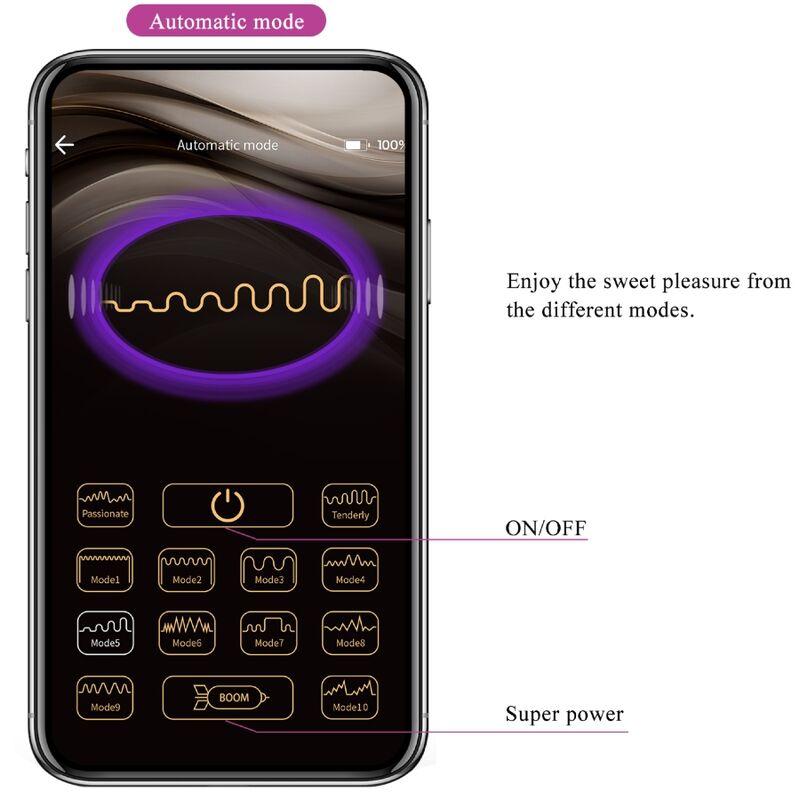 PRETTY LOVE - Billy Vibration Remote Control Purple Free APP