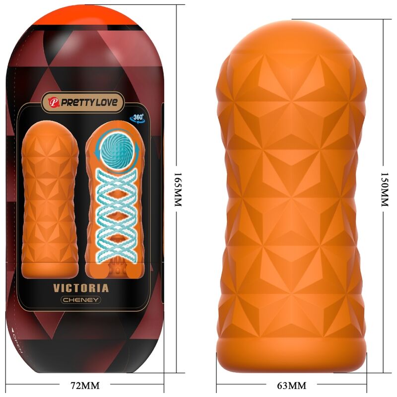 PRETTY LOVE - Victoria Cheney Masturbator Orange