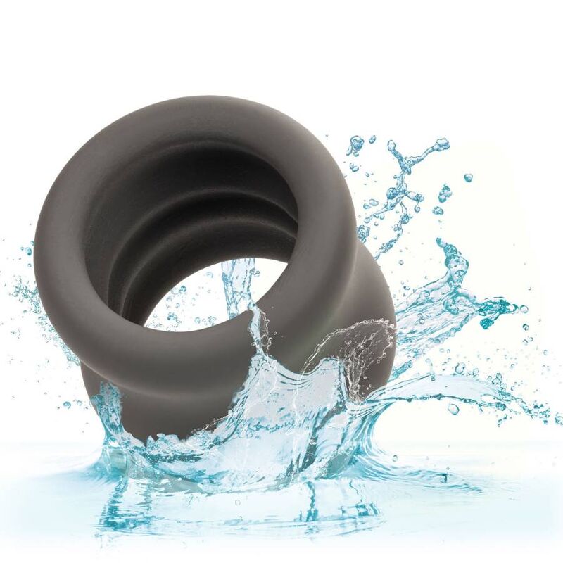 CalExotics - Alpha Scrotum Stretching Ring Black