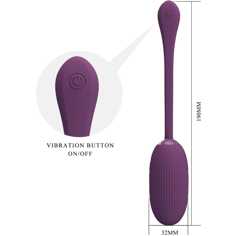 PRETTY LOVE - Doreen Paars Oplaadbaar Vibrating Egg