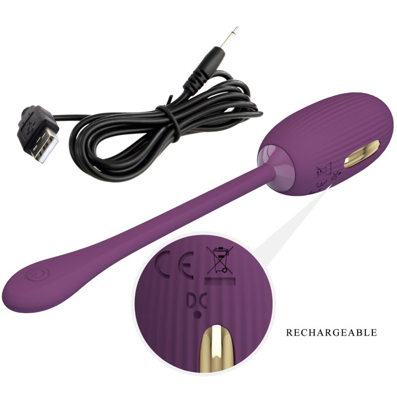 PRETTY LOVE - Doreen Paars Oplaadbaar Vibrating Egg