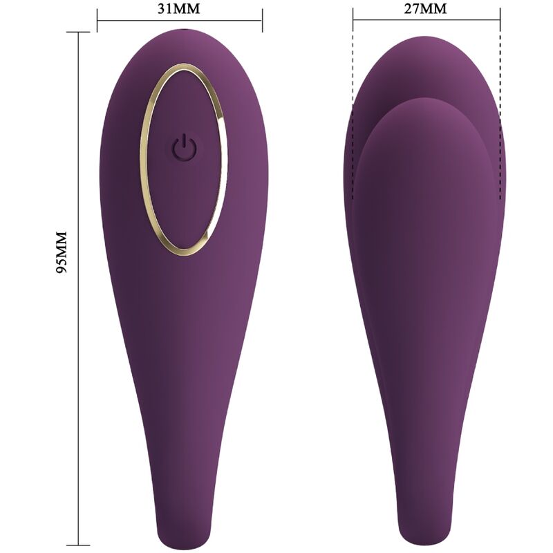 PRETTY LOVE - August Remote Global Double Pleasure Vibrator