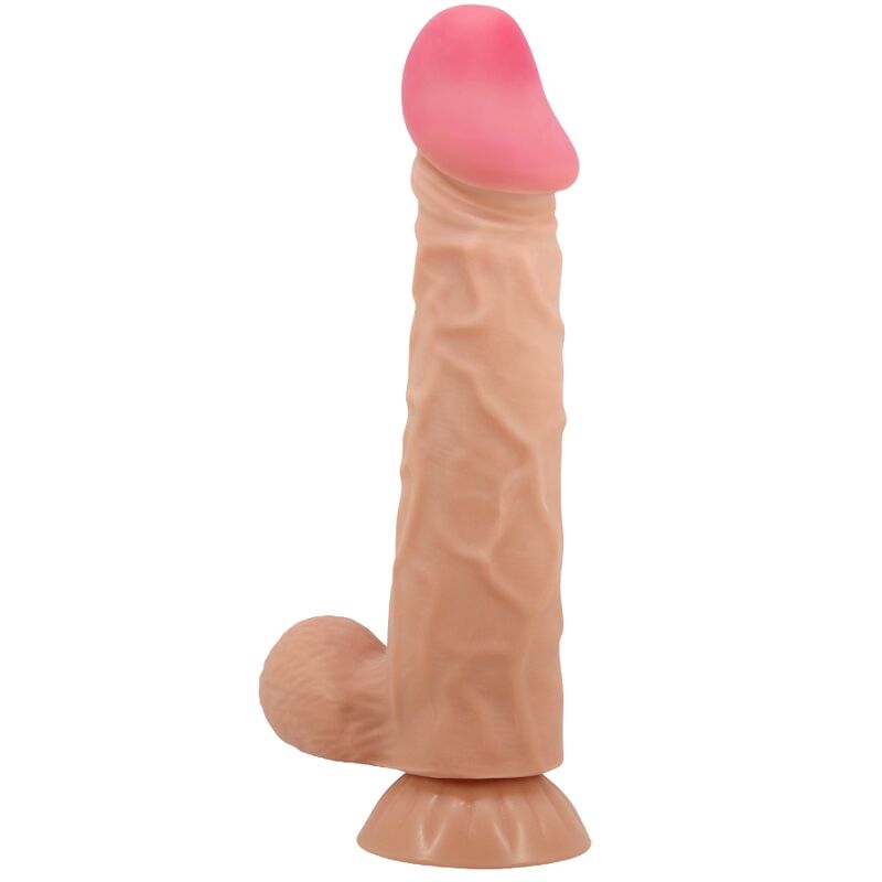 PRETTY LOVE - Sliding Skin Series Realistic Dildo With Sliding Skin Suction Cup 24 Cm