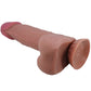 PRETTY LOVE - Sliding Skin Series Realistic Dildo With Sliding Brown Skin Suction Cup 21.8 Cm