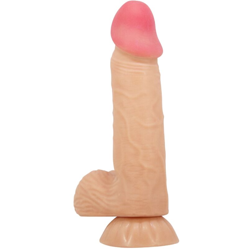 PRETTY LOVE - Sliding Skin Series Realistic Dildo With Sliding Skin Suction Cup 20.6 Cm