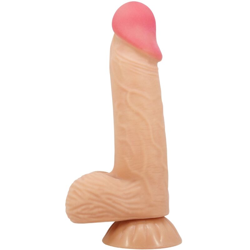 PRETTY LOVE - Sliding Skin Series Realistic Dildo With Sliding Skin Suction Cup 20.6 Cm