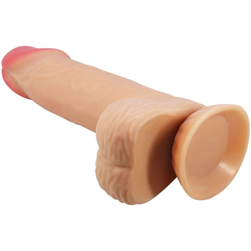 PRETTY LOVE - Sliding Skin Series Realistic Dildo With Sliding Skin Suction Cup 20.6 Cm