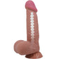 PRETTY LOVE - Sliding Skin Series Realistic Dildo With Sliding Brown Skin Suction Cup 20.6 Cm