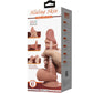 PRETTY LOVE - Sliding Skin Series Realistic Dildo With Sliding Brown Skin Suction Cup 20.6 Cm