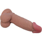 PRETTY LOVE - Sliding Skin Series Realistic Dildo With Sliding Brown Skin Suction Cup 19.4 Cm