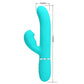 PRETTY LOVE - Perlita Multifunction 3 In 1 G-Spot Vibrator Aqua Green