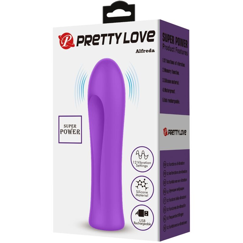 PRETTY LOVE - Alfreda Super Power Vibrator Aqua Paars