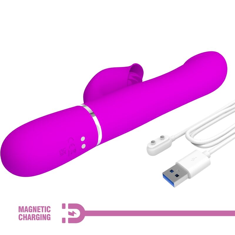 PRETTY LOVE - Rabbit Vibrator Pearls Violet