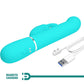 PRETTY LOVE - Coale Rabbit Vibrator Pearls Aqua Groen