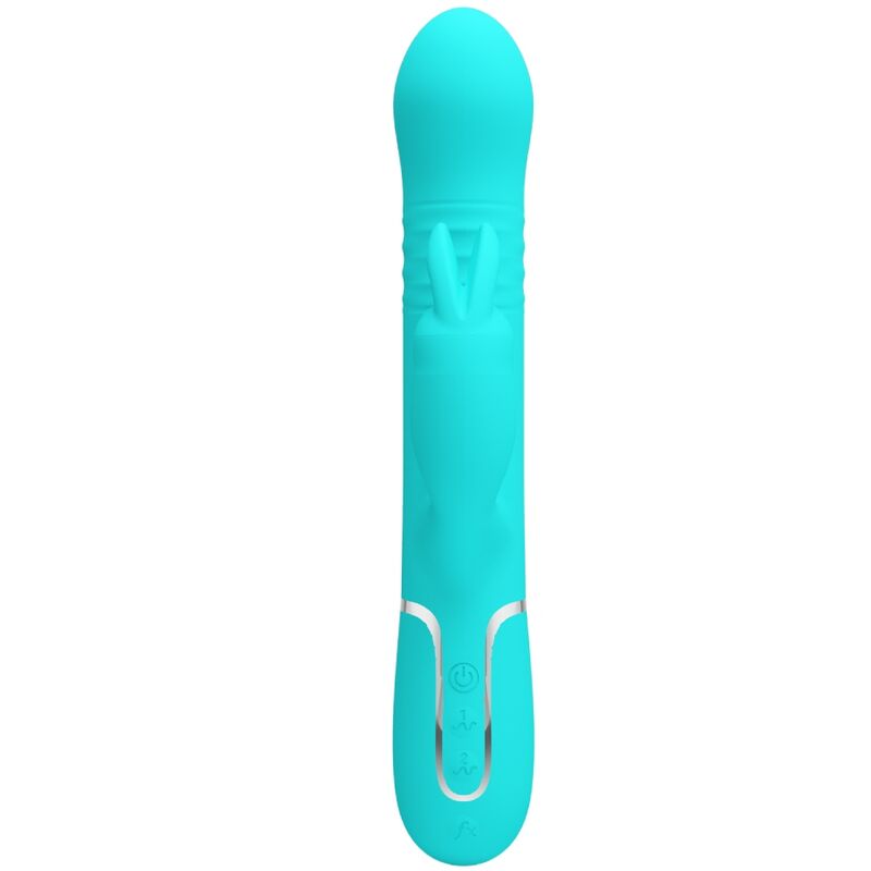 PRETTY LOVE - Coale Rabbit Vibrator Pearls Aqua Groen