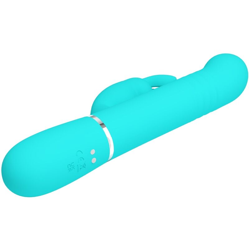 PRETTY LOVE - Coale Rabbit Vibrator Pearls Aqua Groen