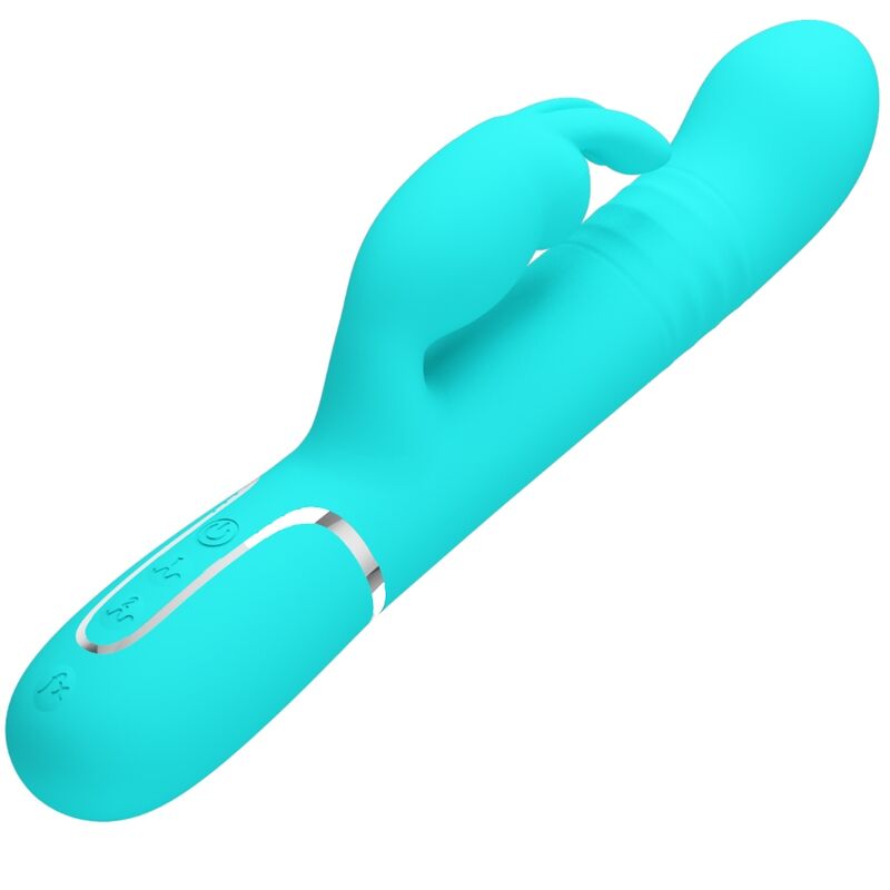 PRETTY LOVE - Coale Rabbit Vibrator Pearls Aqua Groen