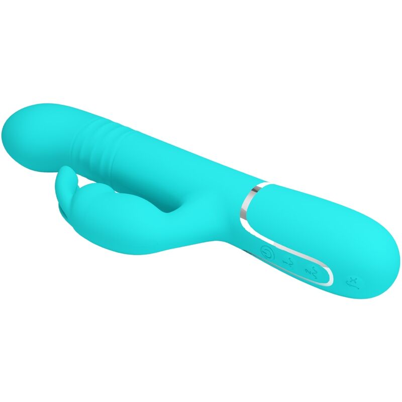 PRETTY LOVE - Coale Rabbit Vibrator Pearls Aqua Groen