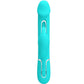 PRETTY LOVE - Kampas Rabbit 3 In 1 Multifunction Vibrator With Tongue Aqua Green