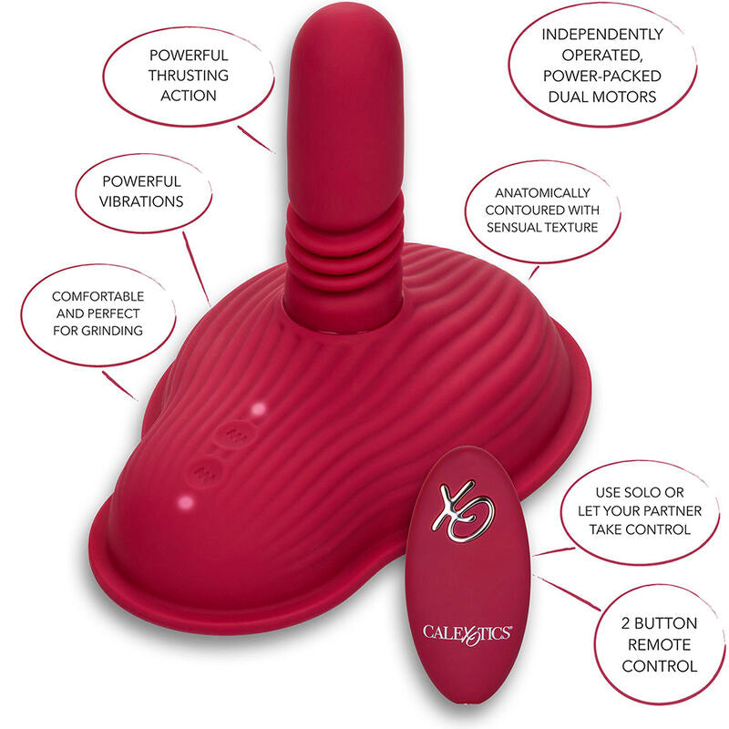 CalExotics - Rider Dual Motor Massager Afstandsbediening Rood