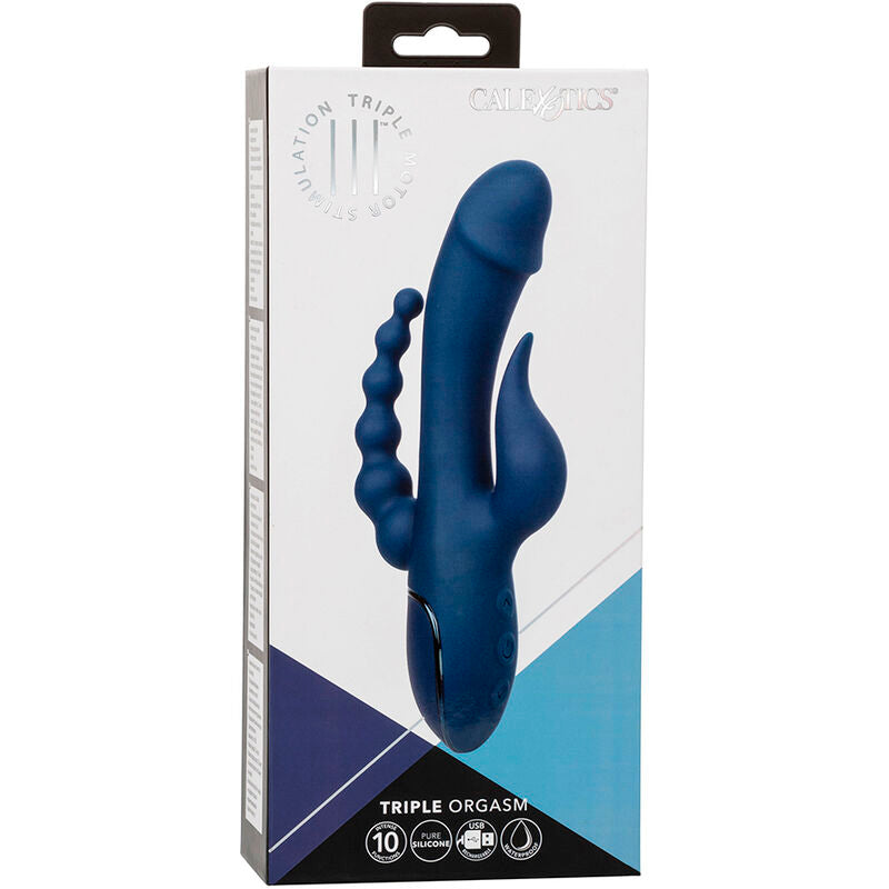 CalExotics - Blauwe Drievoudige Orgasme Vibrator