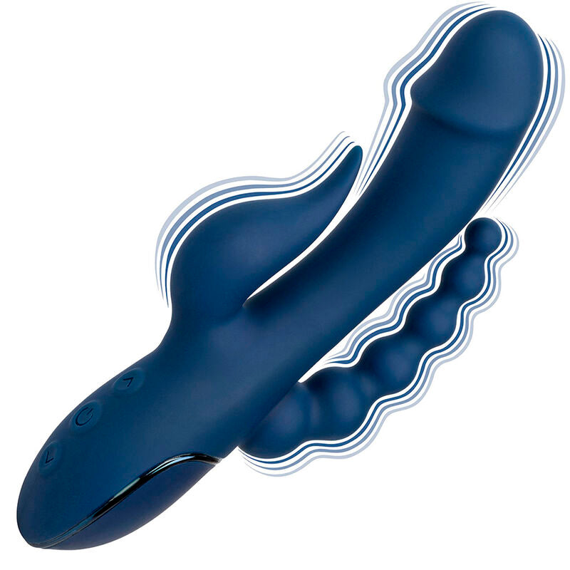 CalExotics - Blauwe Drievoudige Orgasme Vibrator