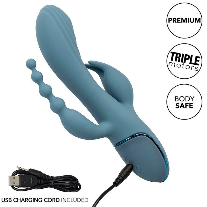 CalExotics - Triple Ecstasy Vibrator Grijs