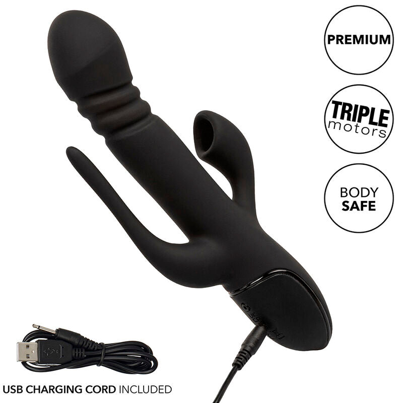 CalExotics - Euphoria Drievoudige Vibrator Zwart