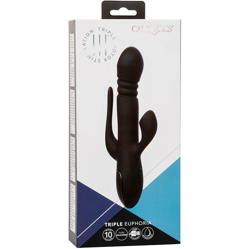 CalExotics - Euphoria Drievoudige Vibrator Zwart