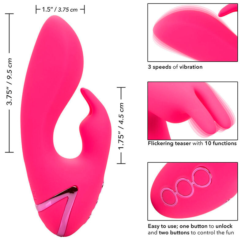 CalExotics - So. Cal Sunshine Vibrator Rabbit Fuchsia By California Dreaming