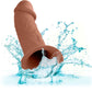 CalExotics - Performance Maxx Realistische Verlenging Met Harnas Donkere Huid