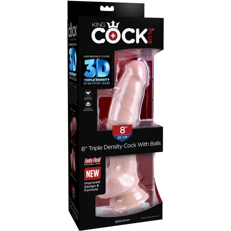 King Cock - Triple Density Dildo 18.4 cm
