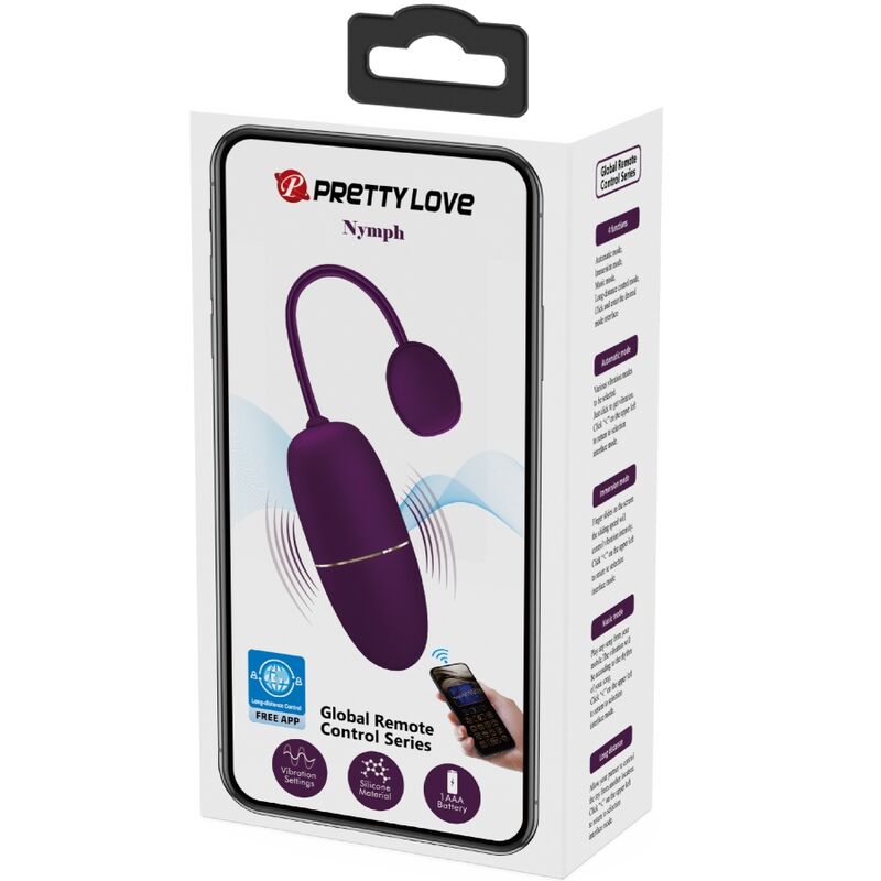 PRETTY LOVE - Nymph Vibrating Egg APP Controlled Lila