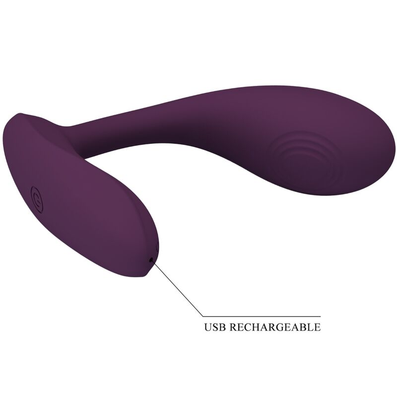 PRETTY LOVE - Baird G-Spot 12 Vibrations Rechargeable Lila APP