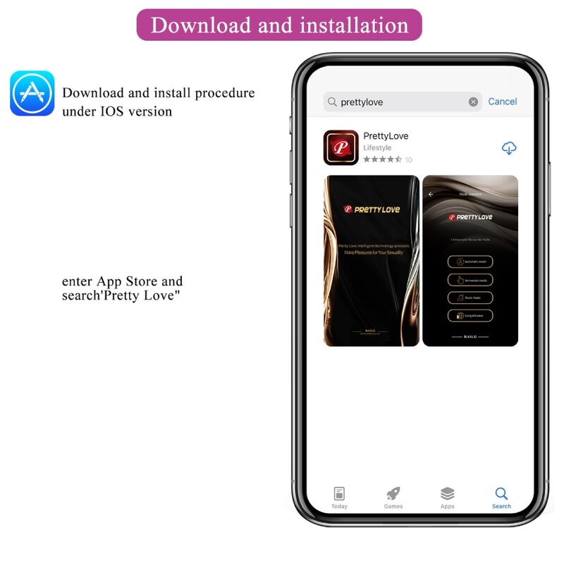 PRETTY LOVE - Baird G-Spot 12 Vibrations Rechargeable Lila APP