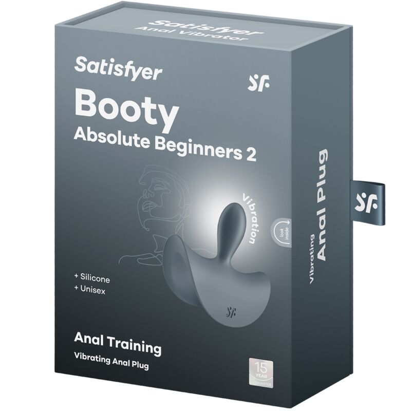 SATISFYER - Booty Absolute Beginners 2 Anal Plug Vibrator Unisex Black