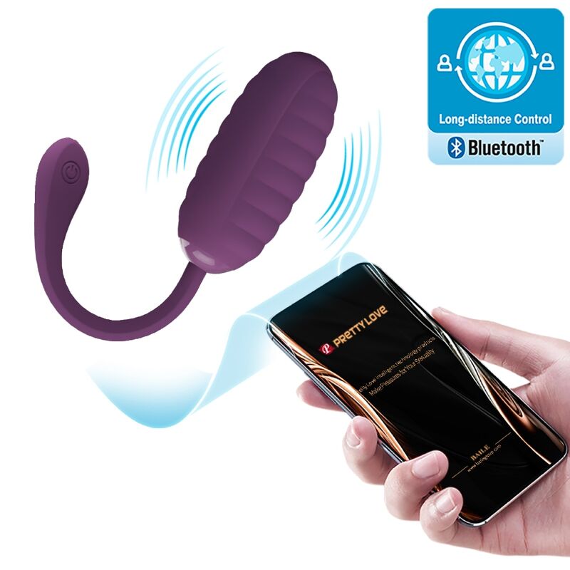 PRETTY LOVE - Casper Paars Oplaadbaar Vibrating Egg