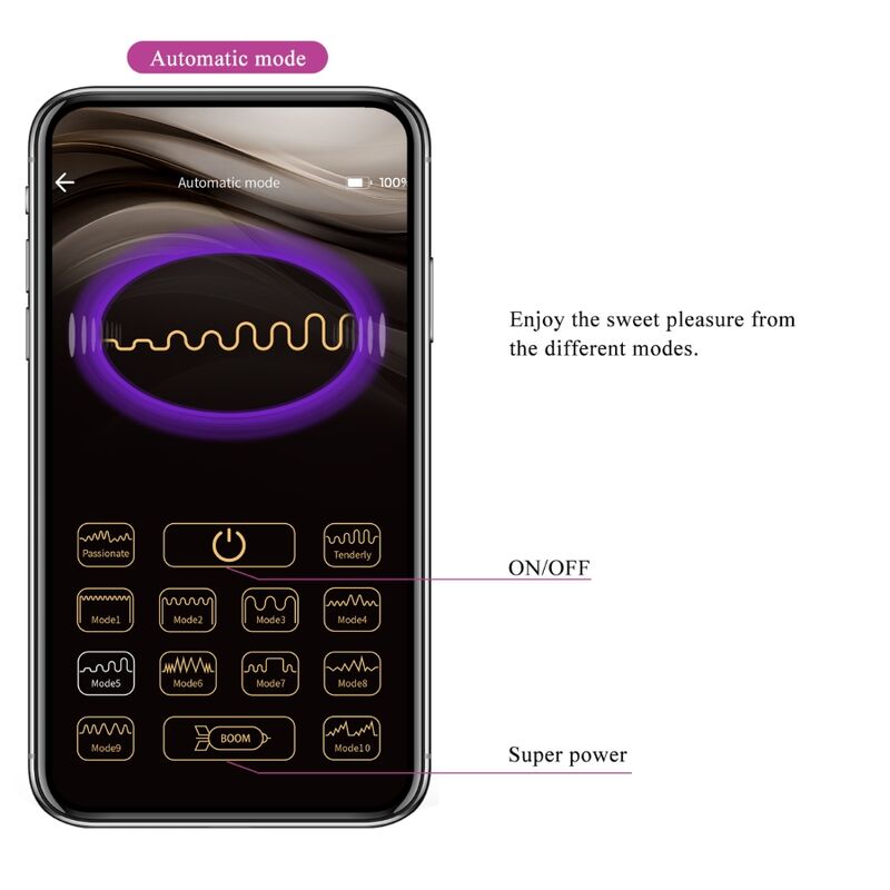 PRETTY LOVE - Casper Paars Oplaadbaar Vibrating Egg
