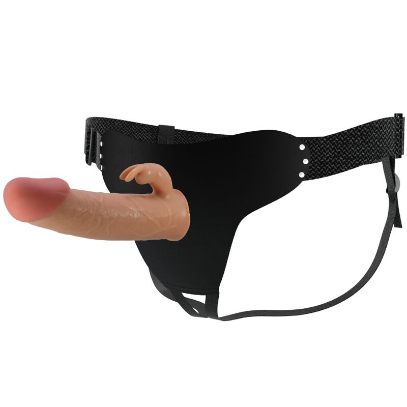 PRETTY LOVE - Mavis Harness Universal Briefs With Dildo 19 Cm Natural