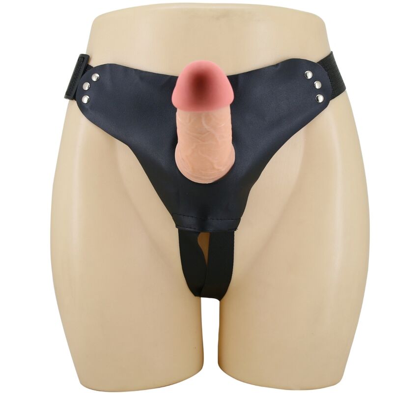 PRETTY LOVE - Mavis Harness Universal Briefs With Dildo 19 Cm Natural