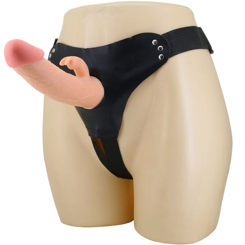 PRETTY LOVE - Mavis Harness Universal Briefs With Dildo 19 Cm Natural