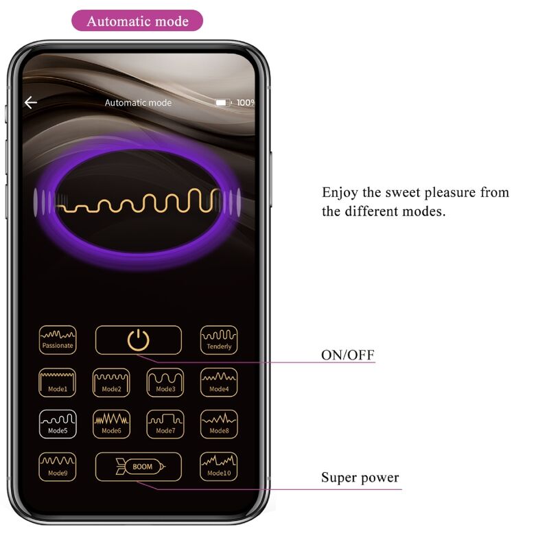 PRETTY LOVE - Ethan Rechargeable Vibrator Lila