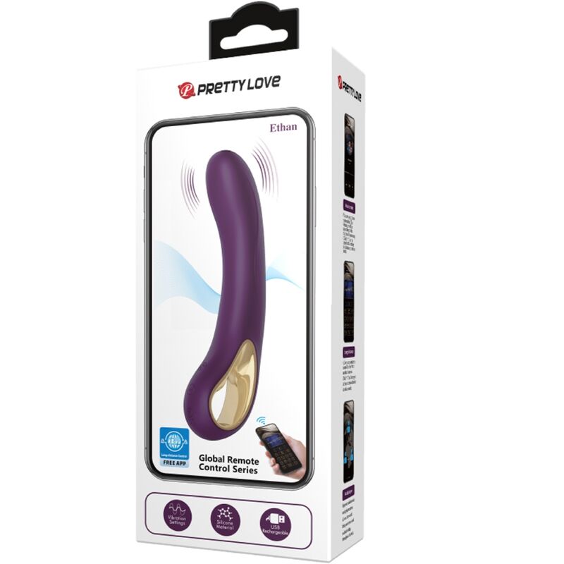 PRETTY LOVE - Ethan Rechargeable Vibrator Lila