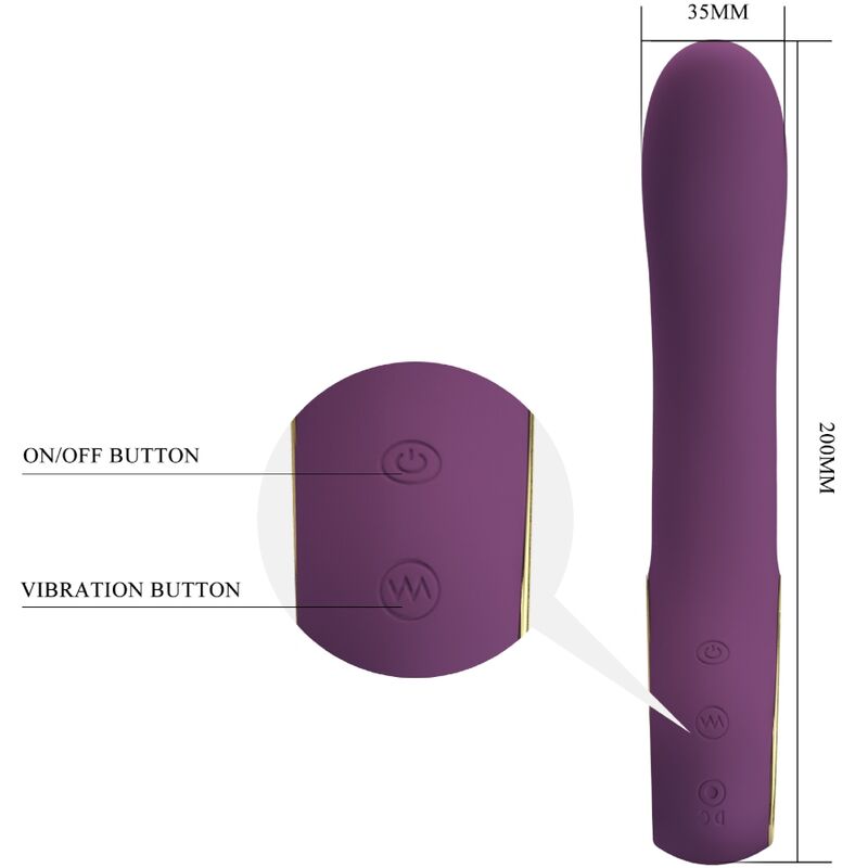 PRETTY LOVE - Ethan Rechargeable Vibrator Lila
