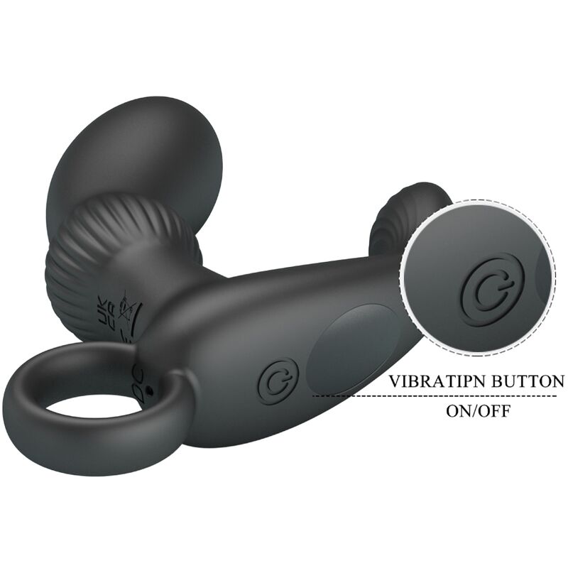 PRETTY LOVE - Cayla Anal Vibrator Massager Black