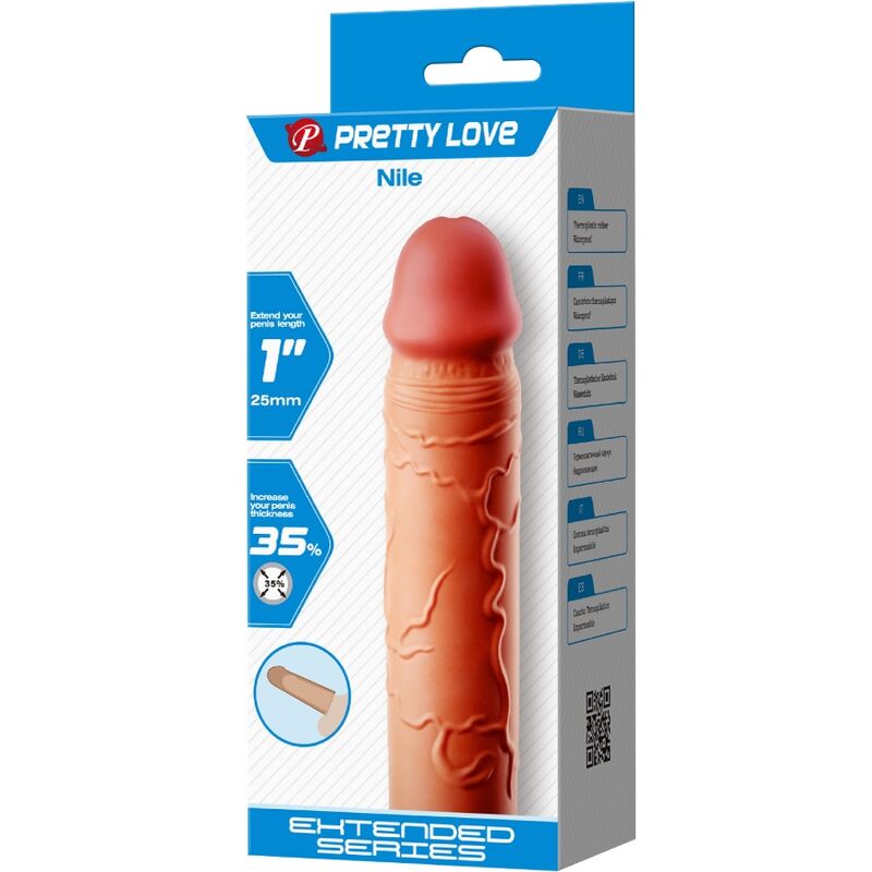 PRETTY LOVE - Nile Penis Extender Cover Flesh